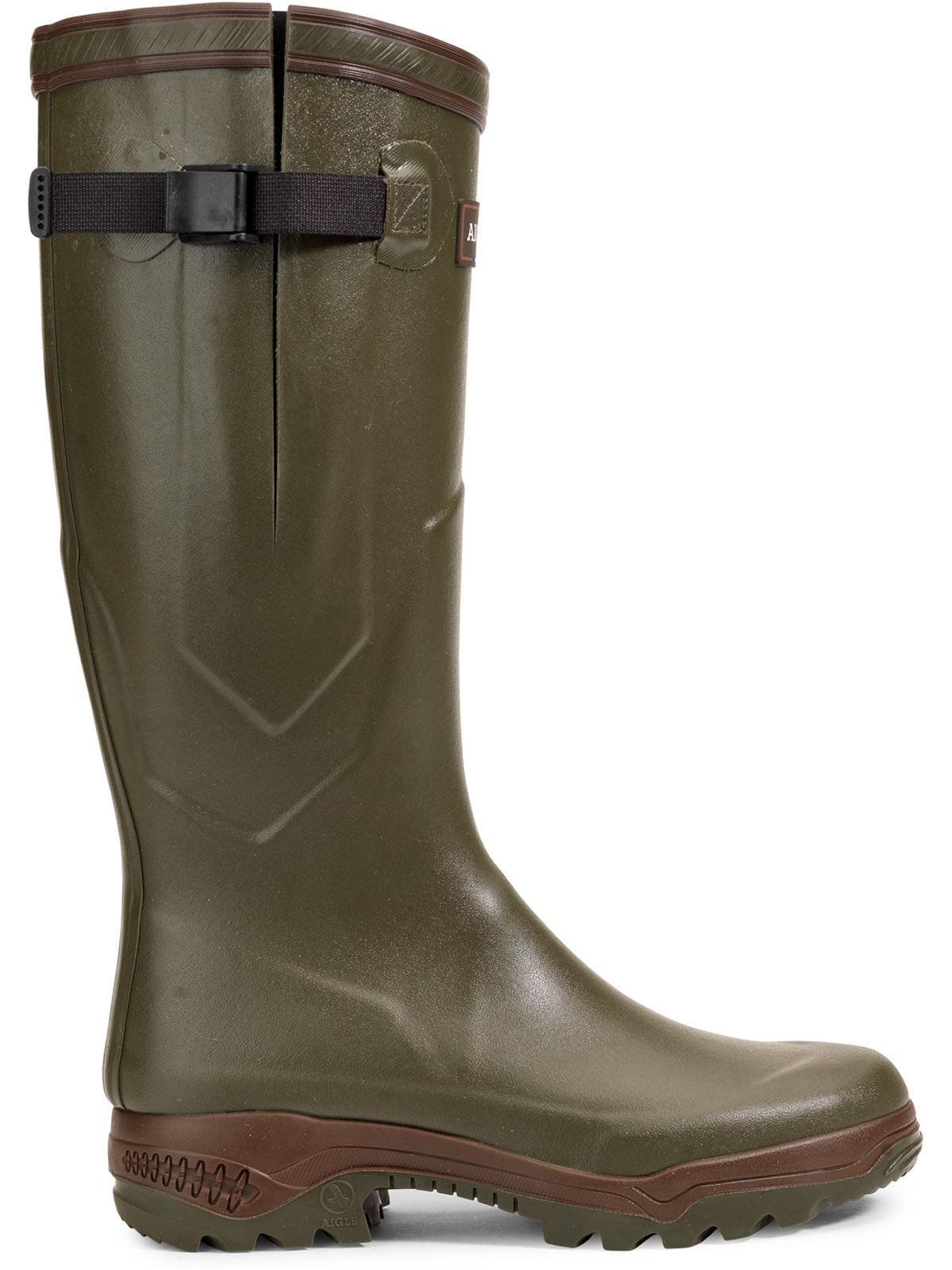 Gummistiefel AIGLE "Parcours Vario 2", Damen, Gr. 37, grün (kaki), Obermaterial: 100% Gummi rubber., Schuhe Gummistiefel