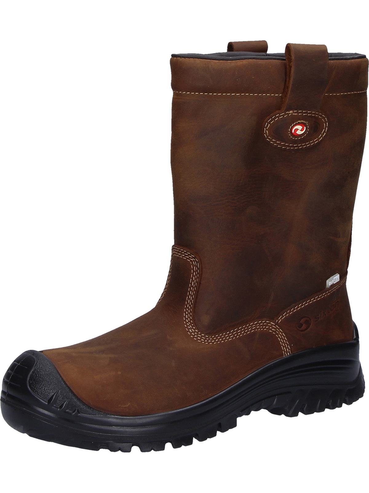 Sicherheitsstiefel SIXTON "Sicherheitsstiefel Montana" Gr. 44, braun, 44, Obermaterial: 50% Rindsleder Leather cow. 50% Lammleder LEL., Schuhe