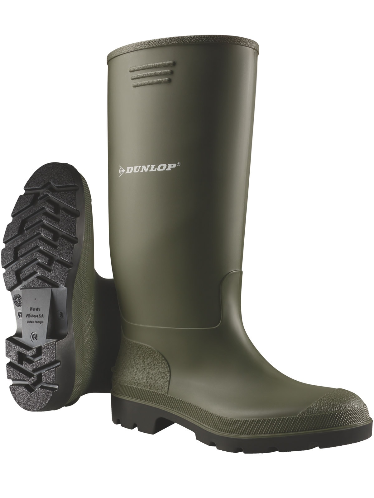 Gummistiefel DUNLOP "Stiefel 380VP Pricemastor", Damen, Gr. 45, grün, Schuhe Gummistiefel