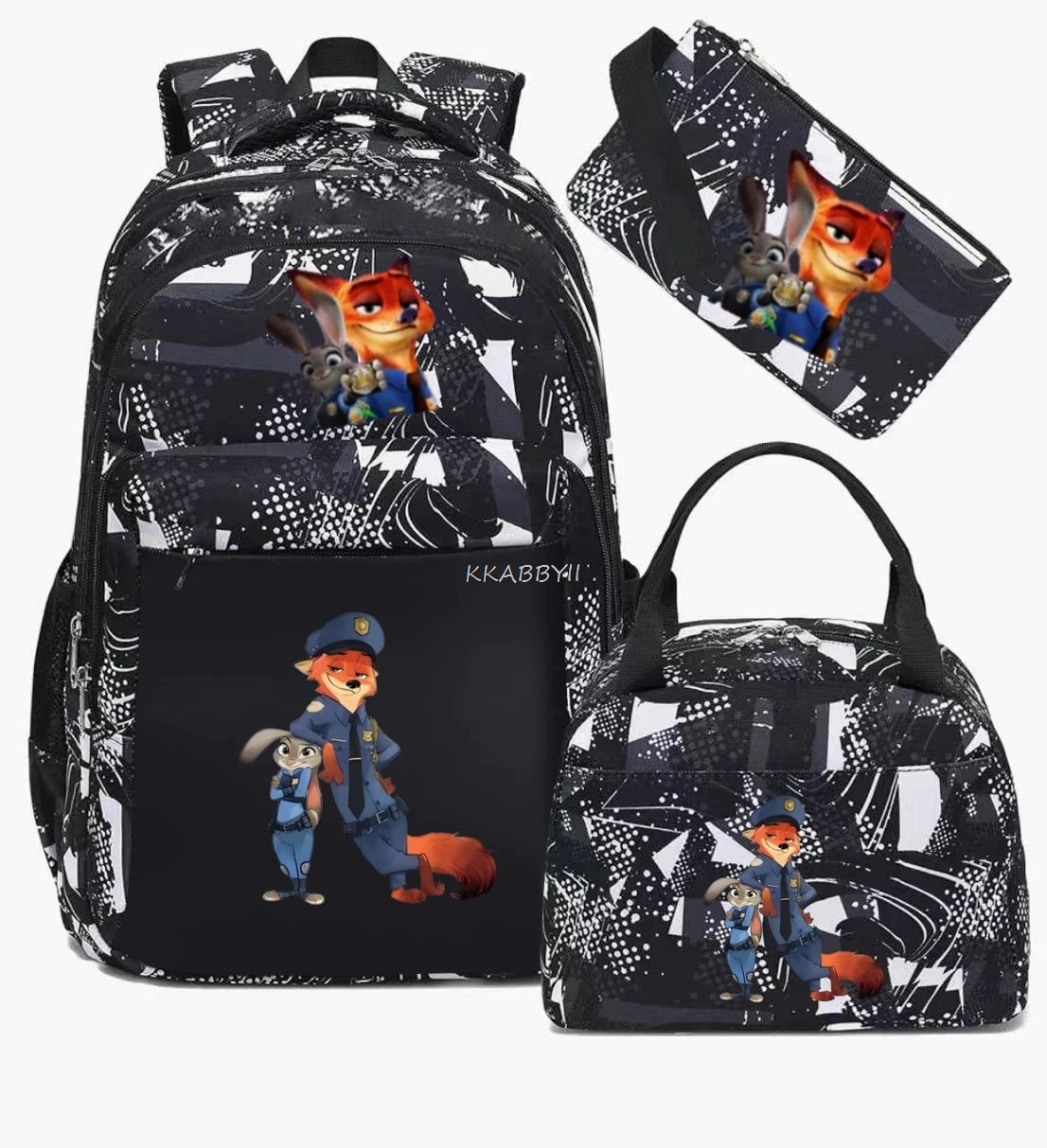 Hot Zootopia Cosplay sacs d'école école sac à dos ordinateur portable adolescent garçons filles cartables 3 pièces/ensemble