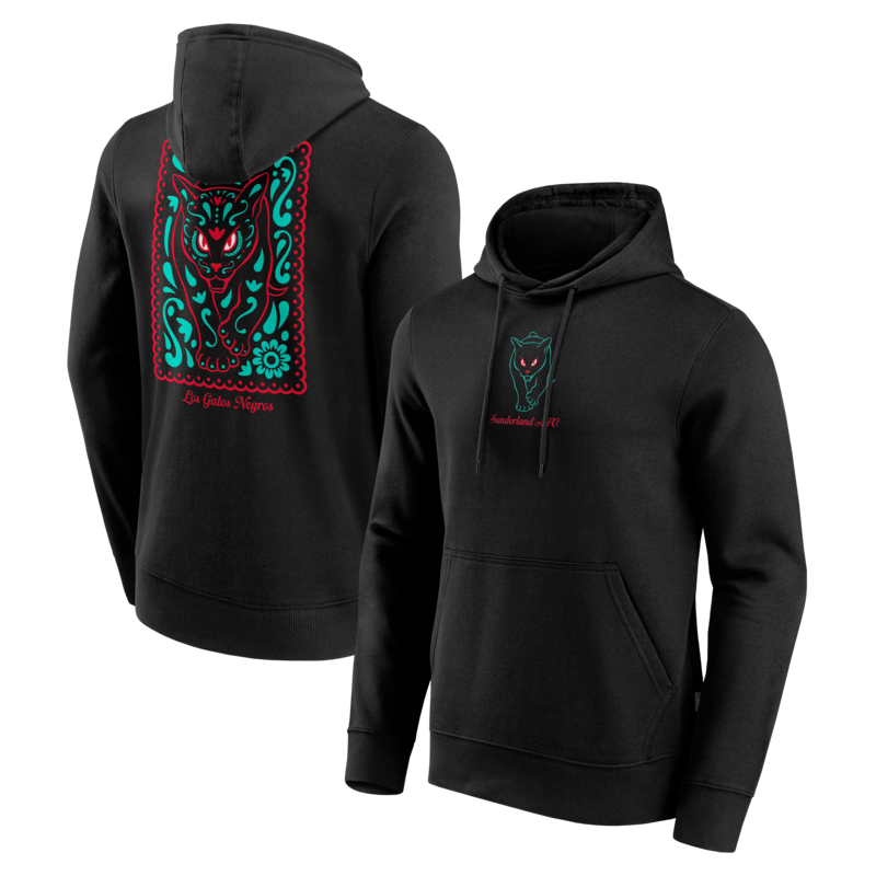 "Sunderland Los Gatos Negros Grafik-Hoodie – Schwarz – Herren" Image