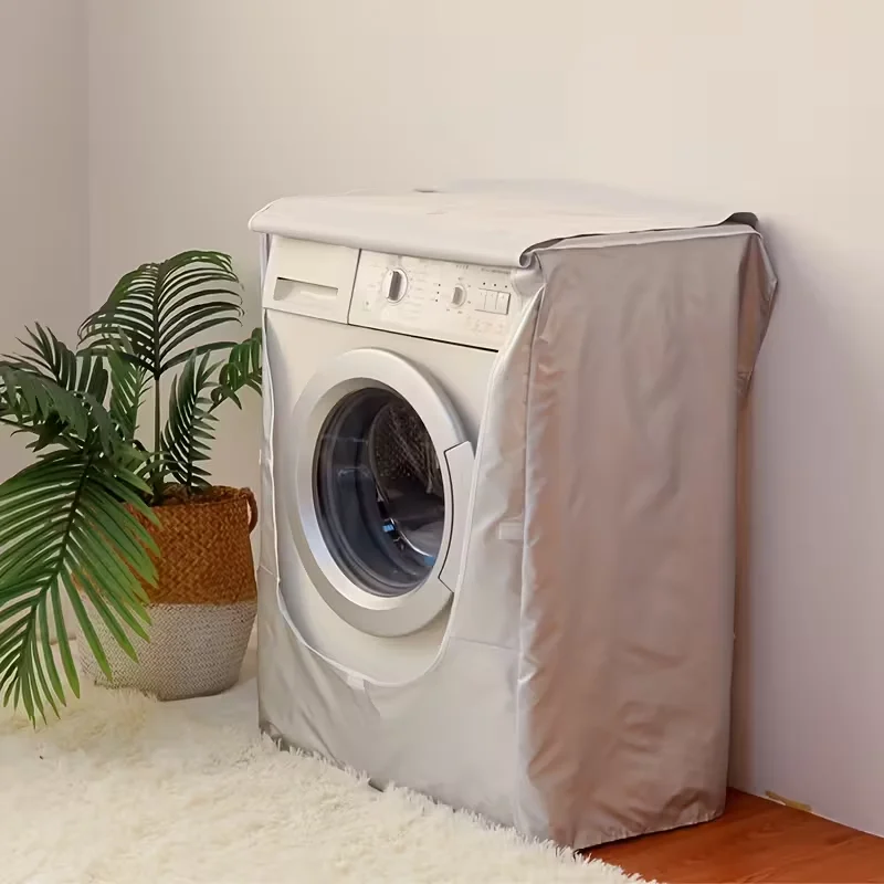 Housse universelle pour machine à laver à tambour, élastique, imperméable, anti-poussière, résistante aux UV, protection pour appareils électroménagers, compatible avec plusieurs marques