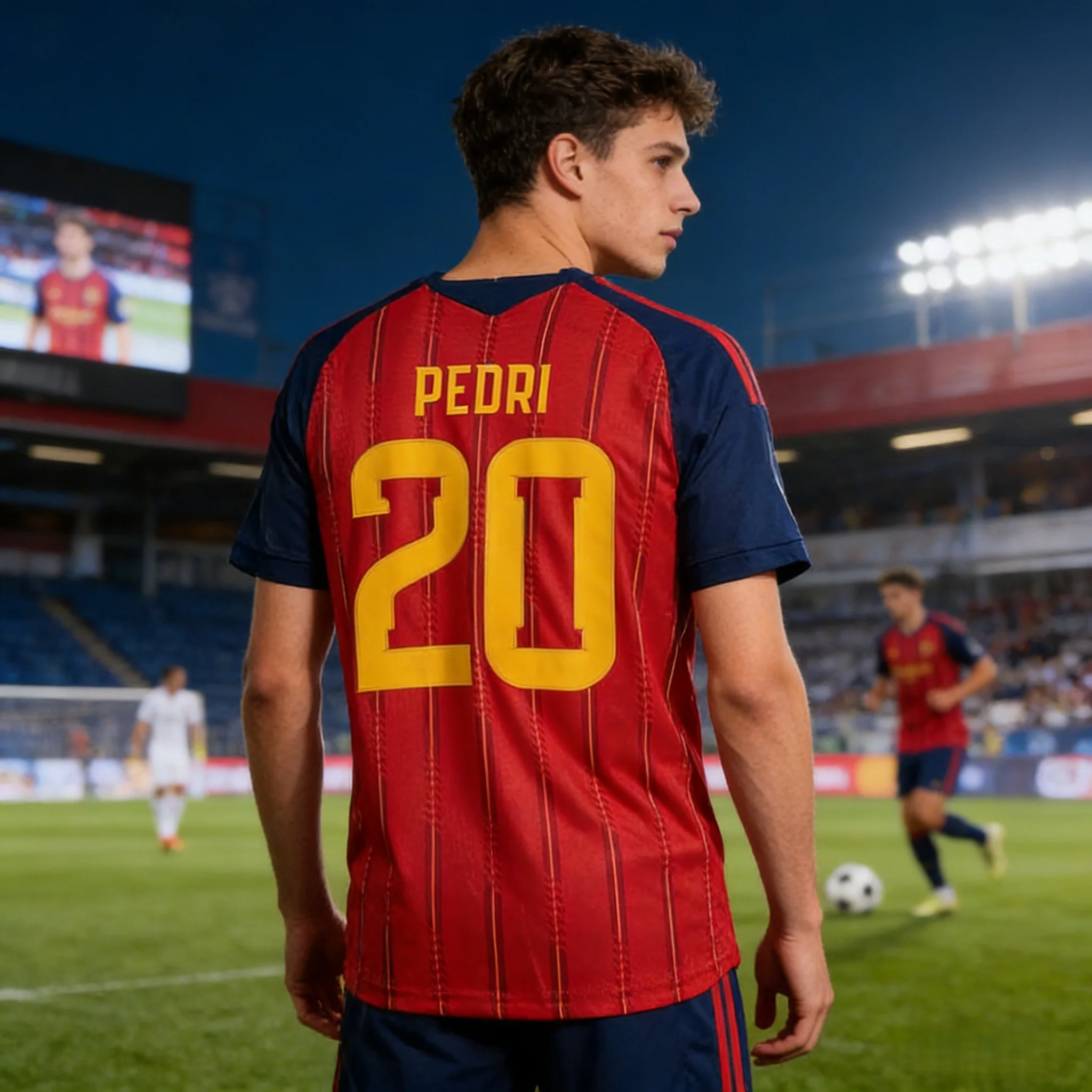 Maillot de football domicile Espagne 2026 version joueur, haut de sport respirant, à séchage rapide et anti-humidité pour homme, idéal pour l'entraînement et les matchs