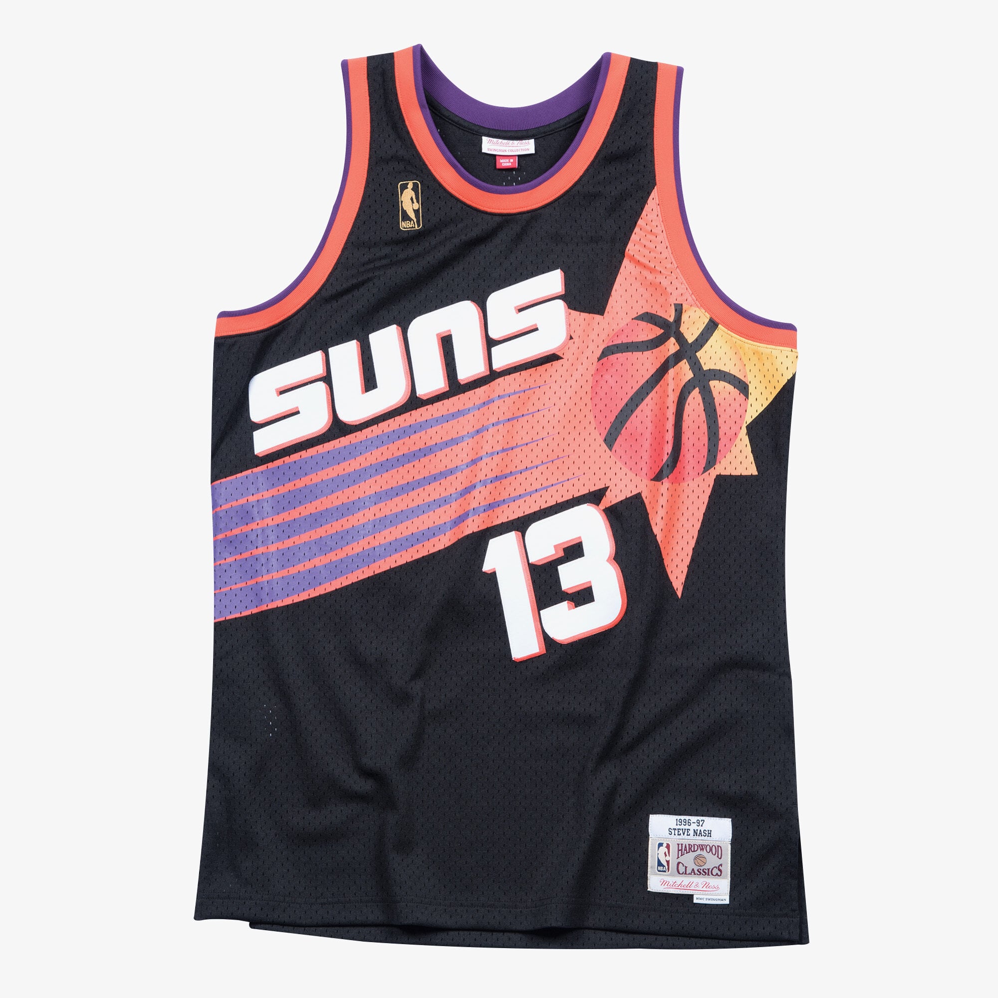 Maillot Swingman Alternate Phoenix Suns 1996-97 Mitchell & Ness – Noir – Steve Nash - Homme Taille: XS