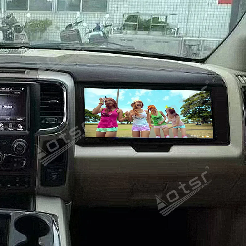 12,3 "4 + 64 GB Android Auto Radio Für Dodge Ram 1500 2500 2013-2018 Auto Passagier Multimedia stereo Player GPS Navigation Carplay Image