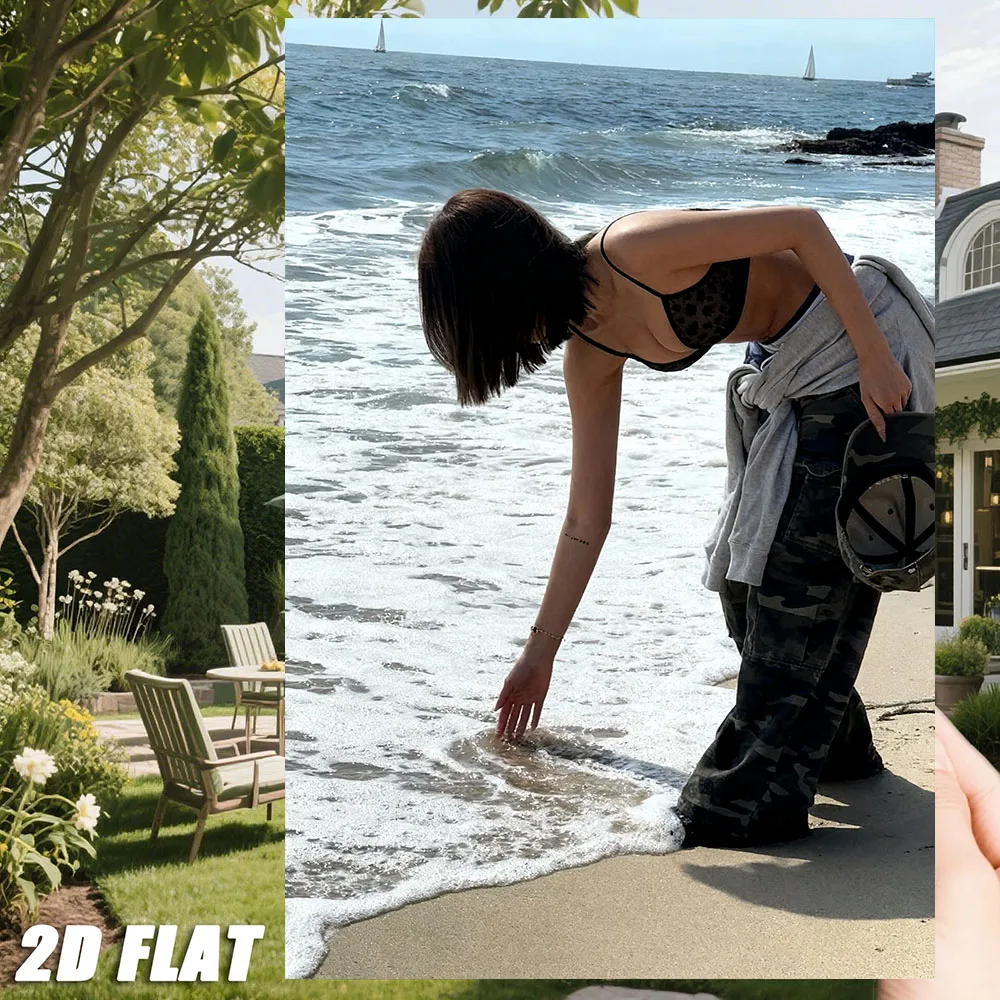 Vintage Metall-Wandkunst Retro Blechschild mit 2D Flachem Eleganten Frauenporträt, Dekoration für Zuhause Bar Café Image