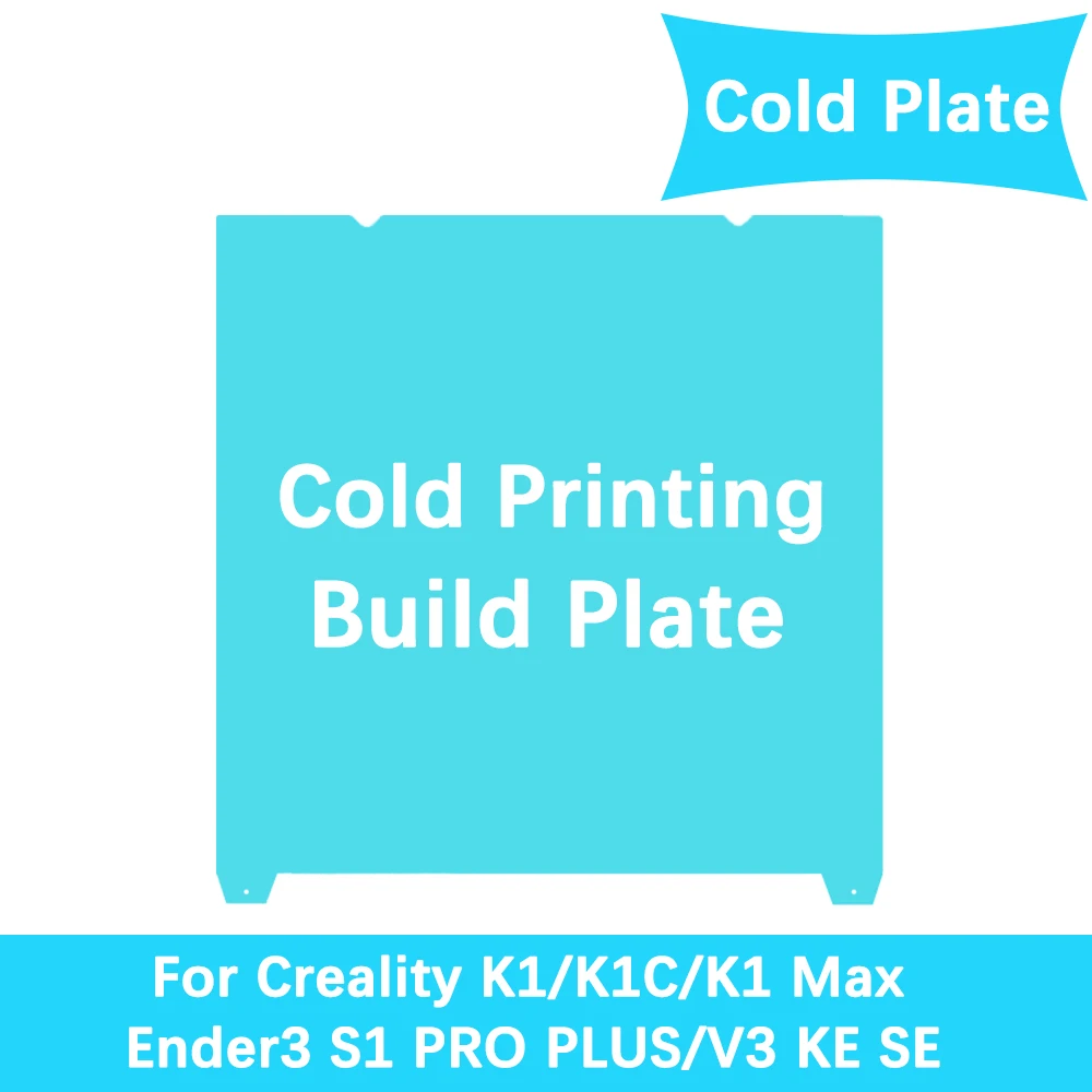 Glacier Kalt-Druckplatte für Creality K1/K1C/K1 Max Bauplatte 235x235mm 310x315mm Blatt für Ender 3 V3 KE/Ender3 V3 SE Image