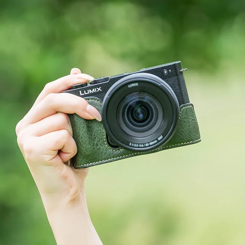 PU-Kameragriffschutz für Panasonic S9; LUMIX S9 Kameratasche; Kameraschutzhülle; tragbares Schultergurt-Zubehör. Image