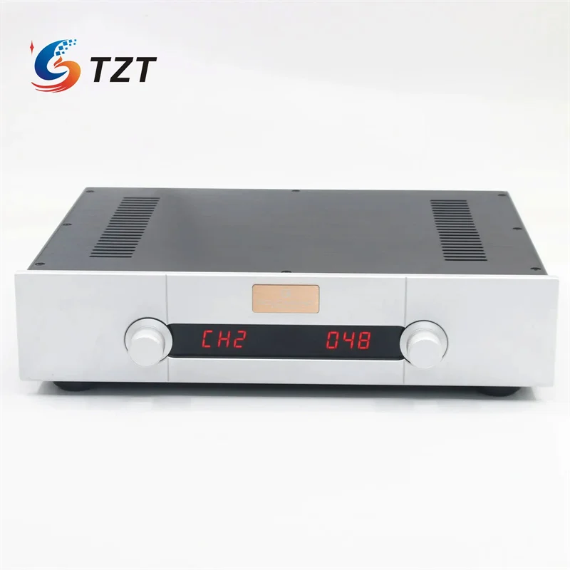 TZT STR12A-Max Vorverstärker, Vorverstärker, 4 Eingänge, 1 Ausgang (AC 115 V/230 V Eingang, keine Röhren/PSVANE ECC82-Röhren) mit Fernbedienung Image