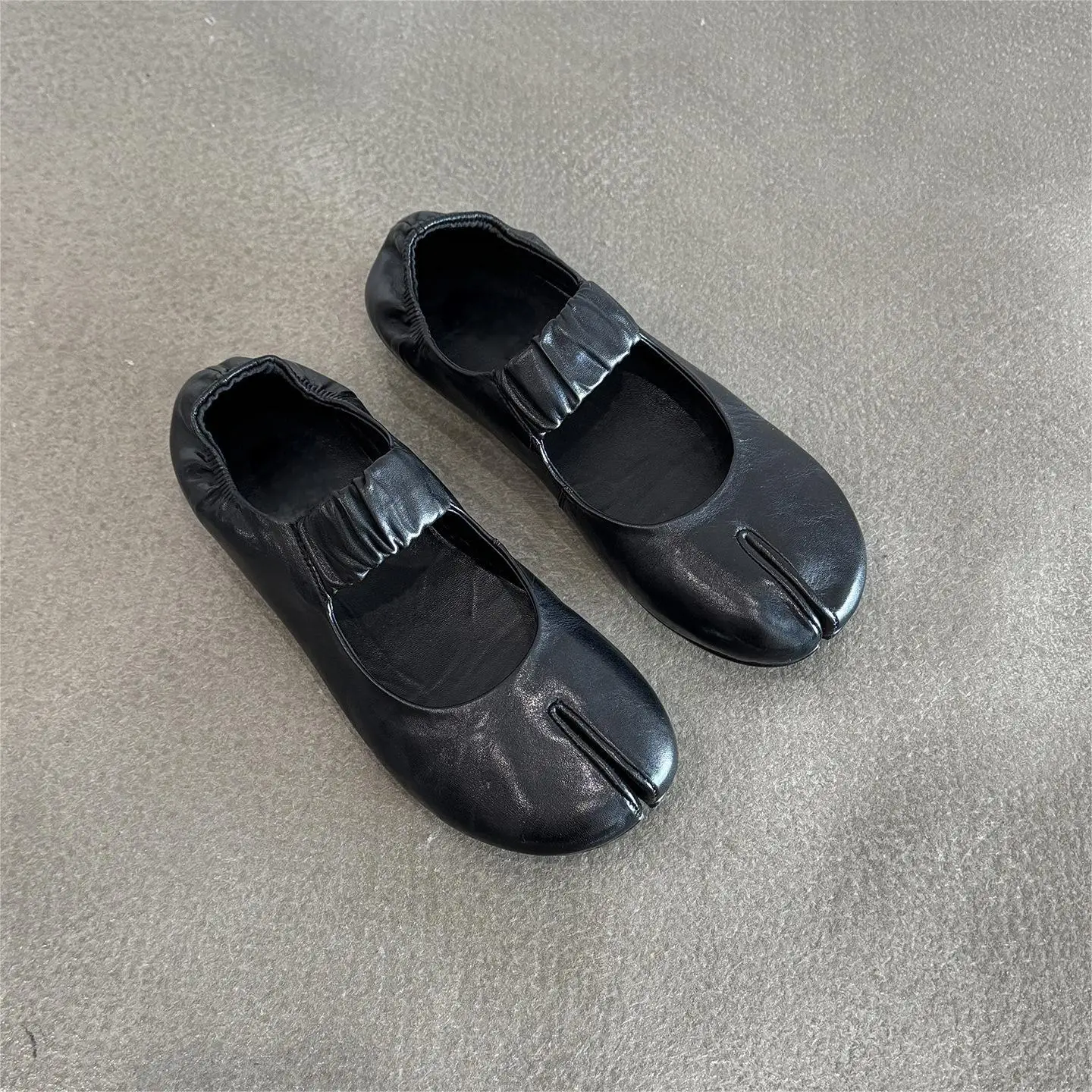 IPPEUM Tabis Ballerinas Schwarz Bailarinas De Mujer Split Toe Mary Jane Schuhe Flach