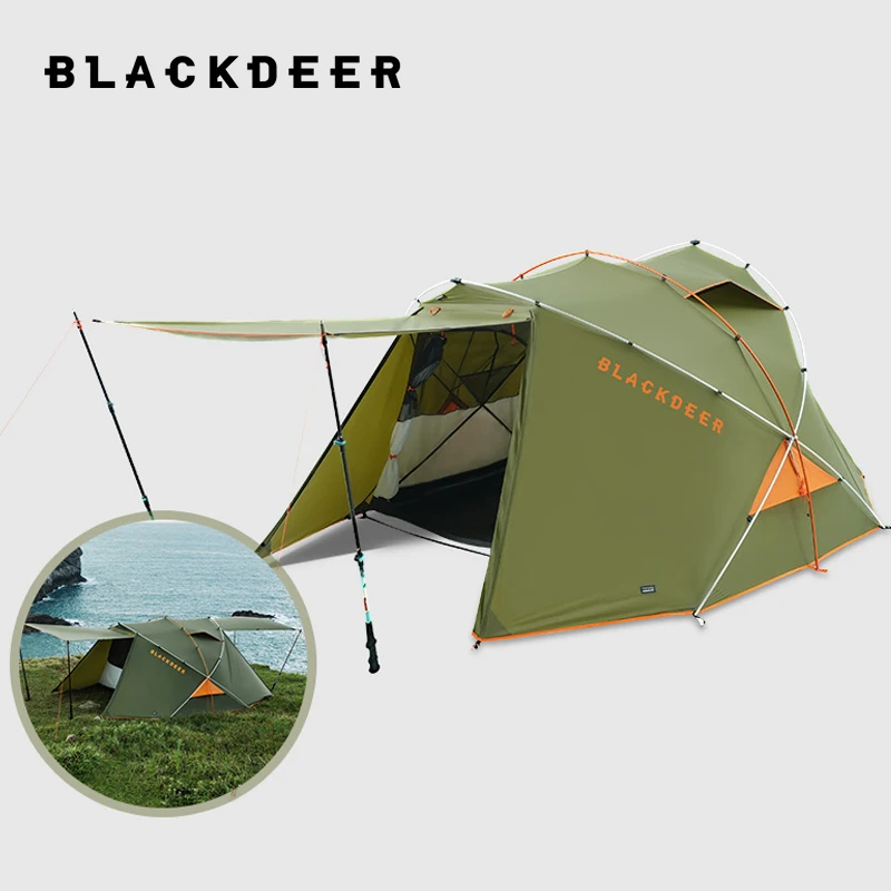 BLACKDEER Doppel-DAC-Zelt ABJL Joint Rucksackzelt für Wandern, Trekking, 3-Jahreszeiten-Regenschutzzelt, doppeltes Camping über Nacht Image