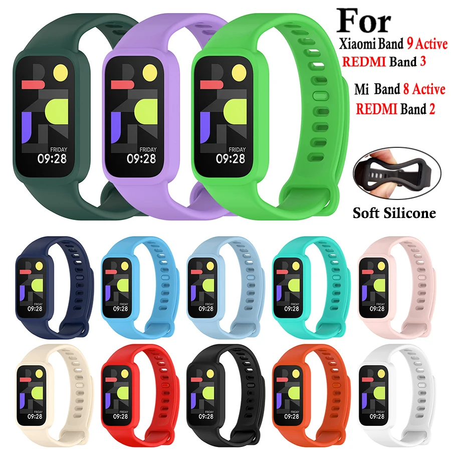 Strap Für Mi Band 9 8 Aktive Armband Für Mi Band 8/9 Aktive für Xiaomi Band 9 Aktive Armband für Redmi Band 3 2 Armband Image