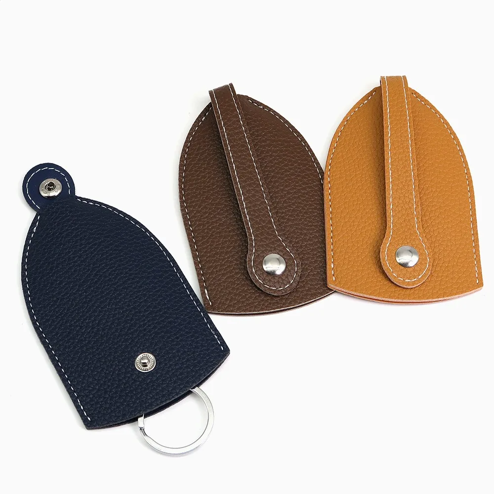 Süße Leder Pull Type Schlüsseltasche Unisex Schlüsselanhänger Tasche Mini Universal Autoschlüsselhalter Hülle Schlüsseletui Image