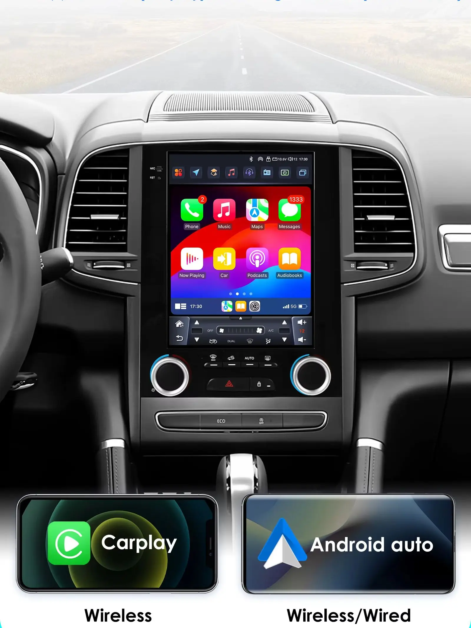 9,7'' Carplay 2 Din Android Auto Radio Player für Renault Megane 4 Koleos Samsung SM6 Talisman 2017-2019 auto Multimedia GPS 4G BT Image