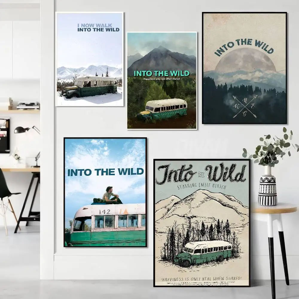 Into The Wild Movie DIY Sticky Poster Vintage Room Bar Cafe Decor Home Decor Image