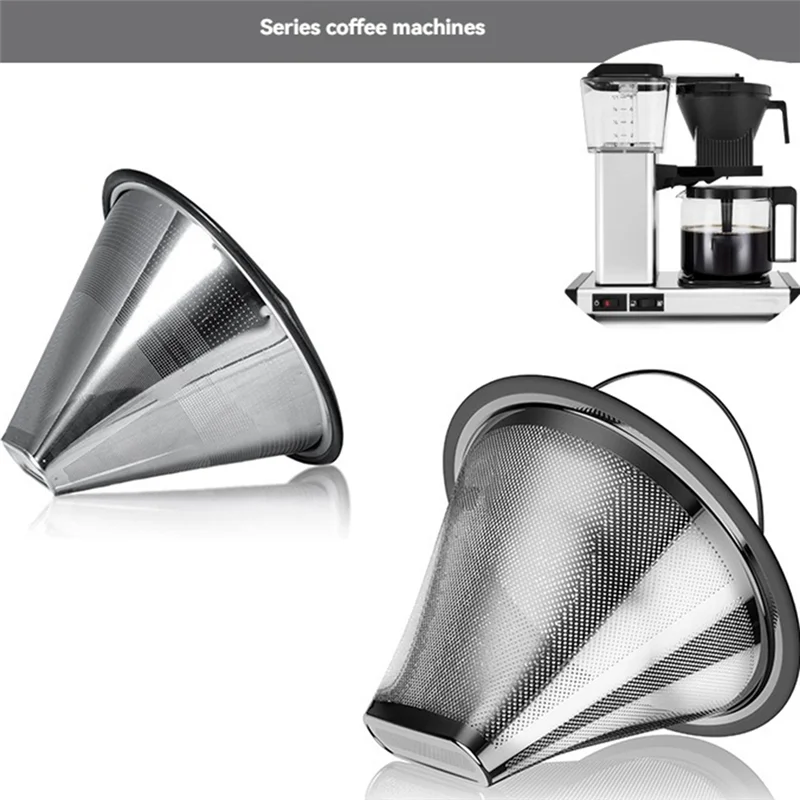 A74G-Kaffeefilter Edelstahl-Kaffeefilter für Moccamaster KBGV- und KBT-Kaffeemaschinen Wiederverwendbarer Kaffeefilter Image