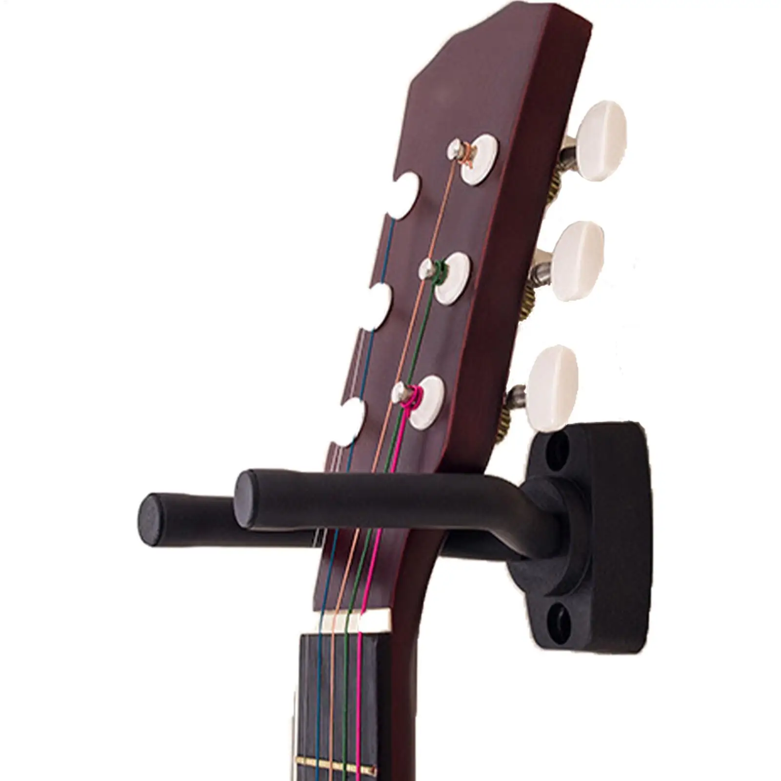 Rutschfester Wand-Gitarrenhalter, Gitarren-Wandhalterung mit Gummibeschichtung, Gitarren-Wandhaken, drehbarer Halter, Gitarren- und Ukulele-Zubehör