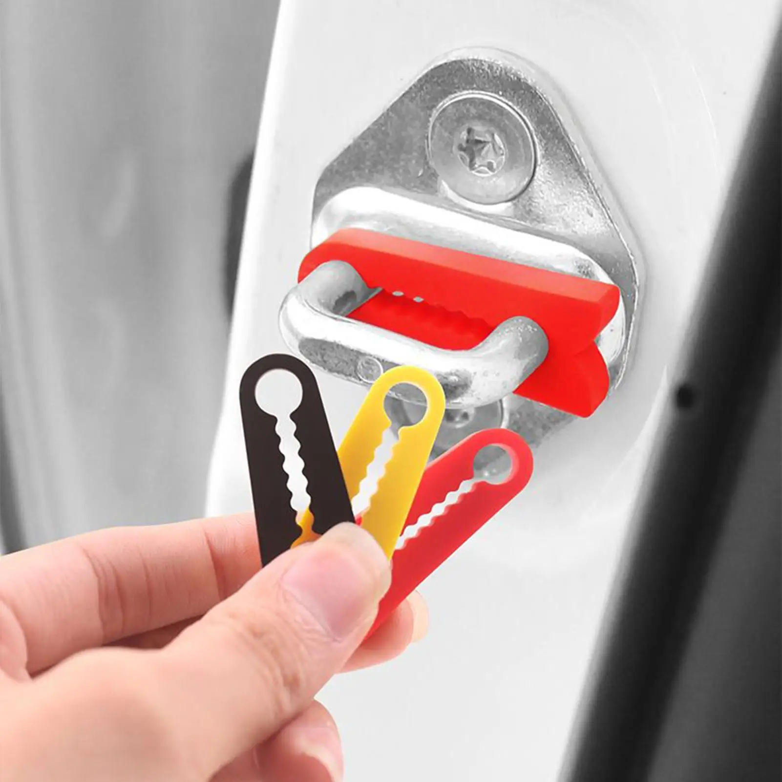 Auto-Türpuffer 4-teilig, leise Stoßdämpfer-Pads, Fahrzeug-Dämpfungspads, Türstopper für sanftes Öffnen und Schließen, Auto & Wohnmobil Image