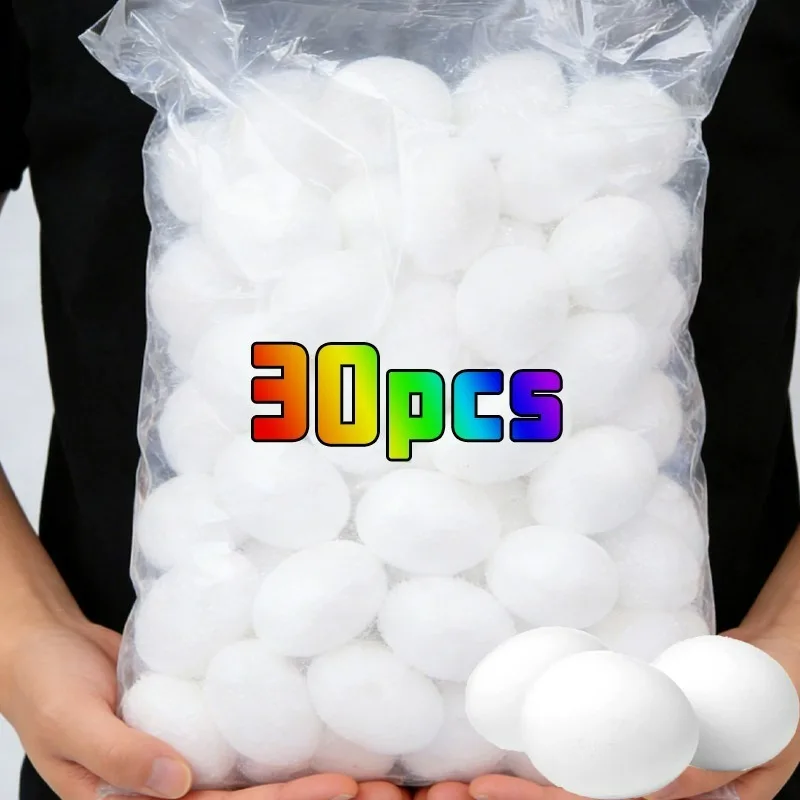 Kreative Ostern Gefälschte Schaum Eier für Kinder Kinder Weiß Künstliche Malerei Spielzeug DIY Handgemachte Herstellung Ei Hause Party Liefert Image
