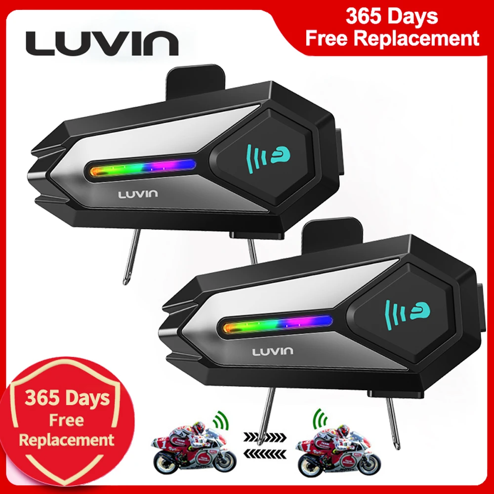 Luvin g8 Motorrad helm Bluetooth Intercom Headset wasserdichter drahtloser Inter phone Inter com unica dor Freis prec heinrich tung Kopfhörer Image