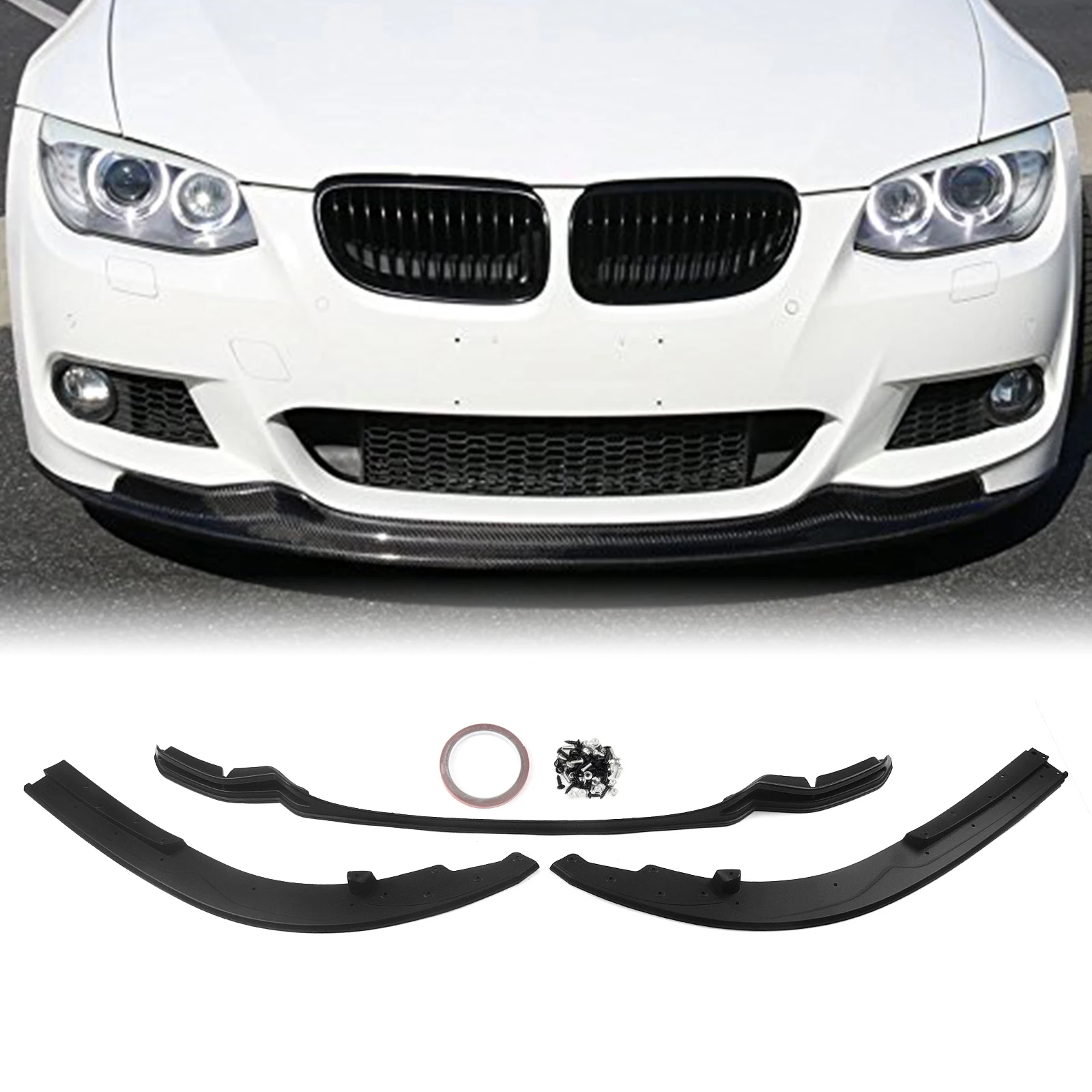 Frontstoßstangenspoilerlippe für BMW 3er E92 E93 325i 328i 335i LCI 2010–2013 2-Türer M Sportmodelle Unterer Splitterschutz Image