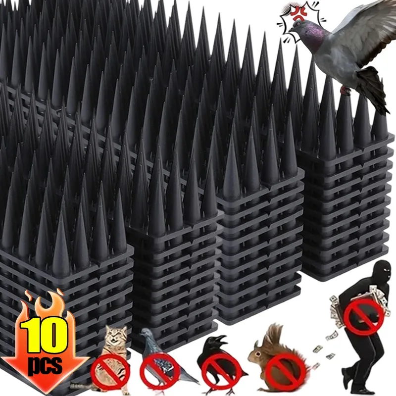 10/1PCS Kunststoff Vogel Taube Anti Klettern Spikes Eichhörnchen Katze Repellent Spikes Abschreckung Humane Zaun Spikes Garten Schädlingsbekämpfung Image