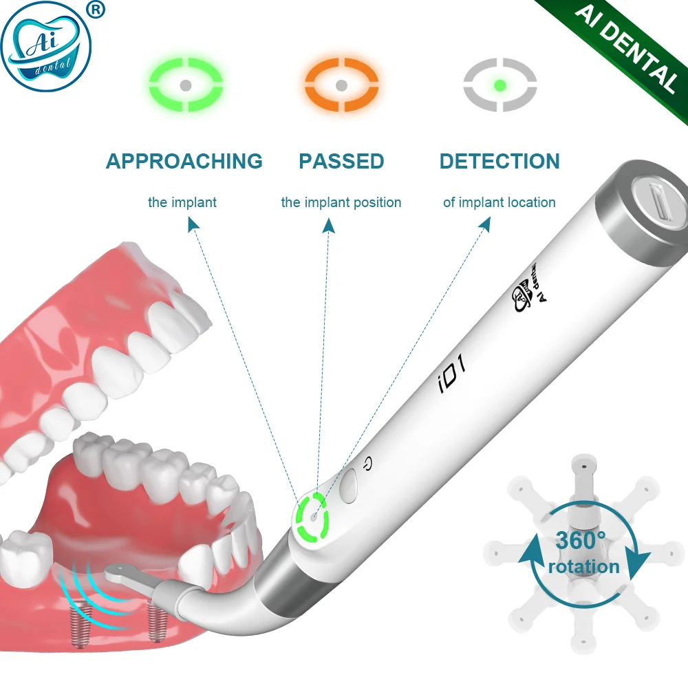 Dental AI-ID1 Implantat-Locator, 360-Grad-Rotationssensor mit 3 Modi, präzise Positionierung, Zahnmedizin-Sensor, Lokalisierungsdetektor Image