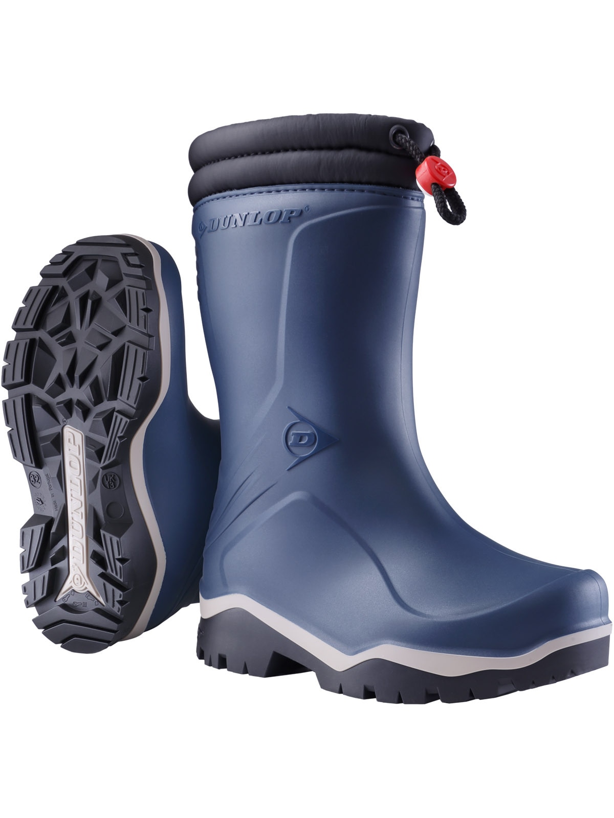 Winterstiefel DUNLOP "Winterstiefel K354061 KIDS Blizzard blau" Gr. 28, blau, 28, Schuhe, Winterstiefel
