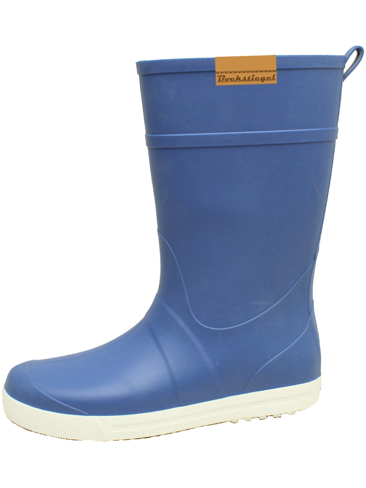 Gummistiefel BOCKSTIEGEL "Silke", Damen, Gr. 41, blau (blau, weiß), Obermaterial: 100% PVC PVC., Schuhe Gummistiefel