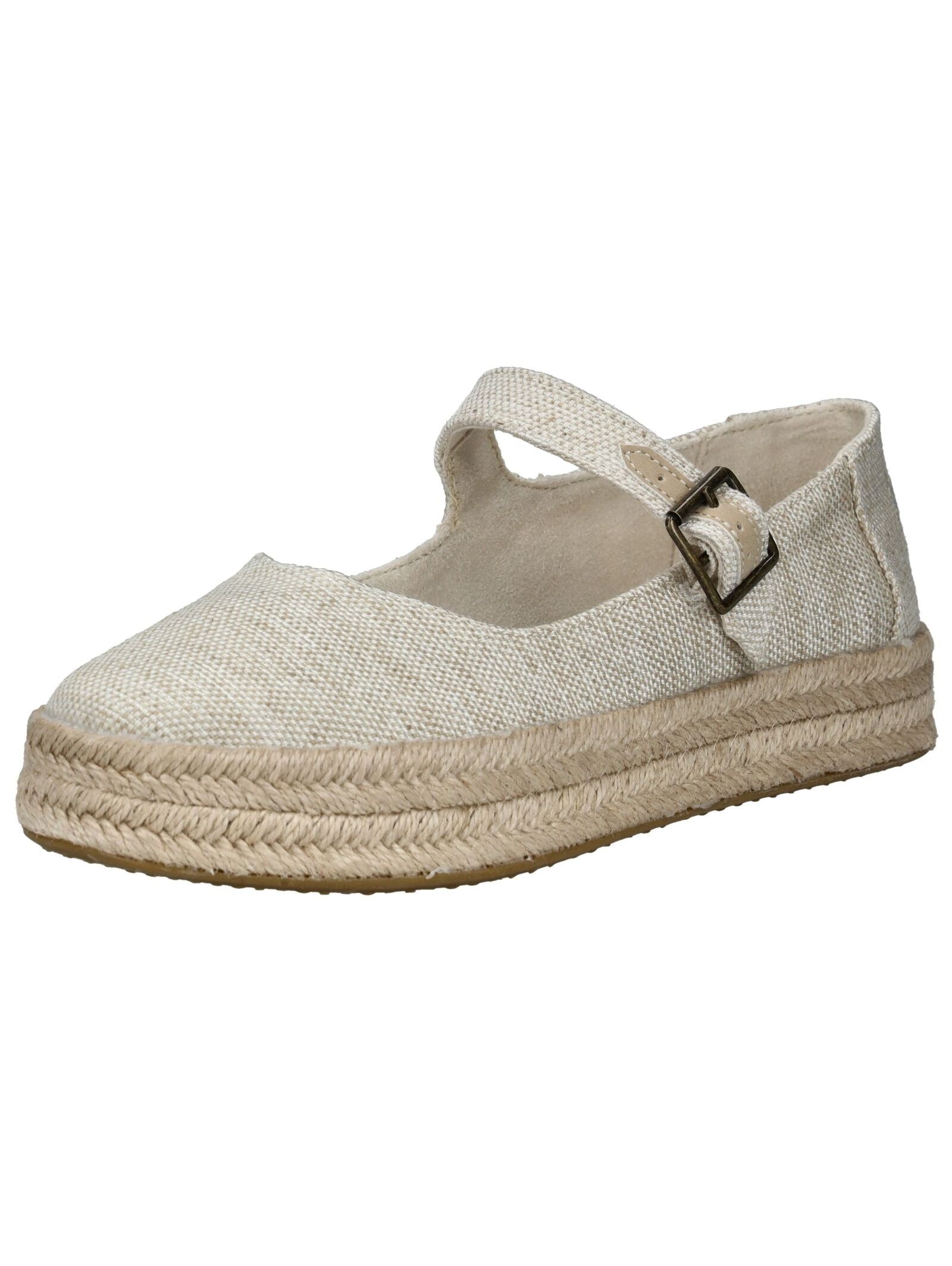 Riemchenballerina TOMS "TOMS Ballerinas Textil", Damen, Gr. 37,5, beige (natural), Textil, Schuhe Riemchenballerina