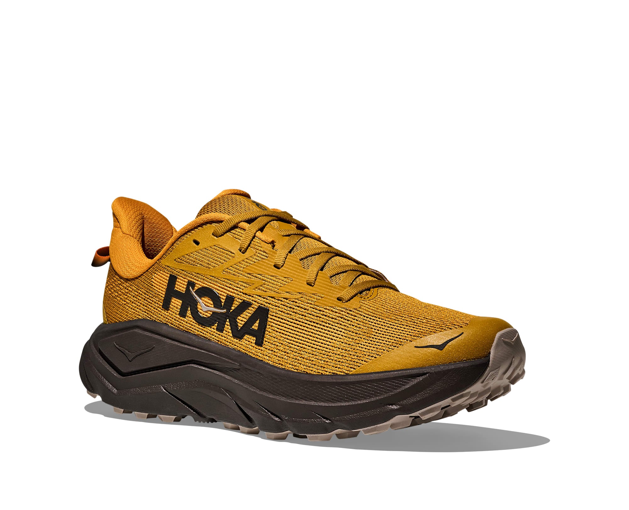 Trailrunningschuh HOKA ONE ONE "CHALLENGER 8", Herren, Gr. 45, mustard seed, schwarz, Schuhe, Trail-Running