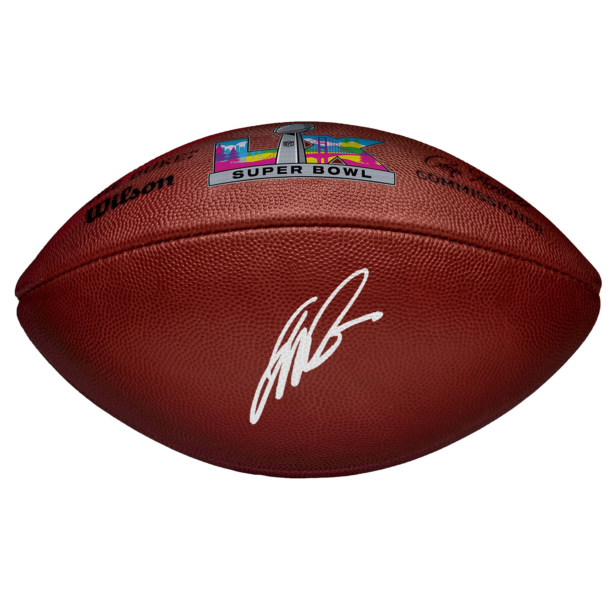 "Jalen Milroe Seattle Seahawks signierter Super Bowl LX Wilson Duke Football" Image