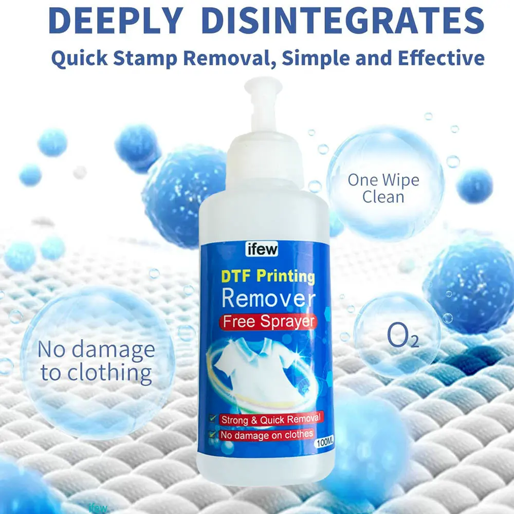 DTF Entfernen DTF Entferner Textil Entferner DTF Zubehör Reiniger Tuch Vlr Vinyl Entferner Flüssigkeit Druck Tinte Reinigungsflüssigkeit Lösung Image