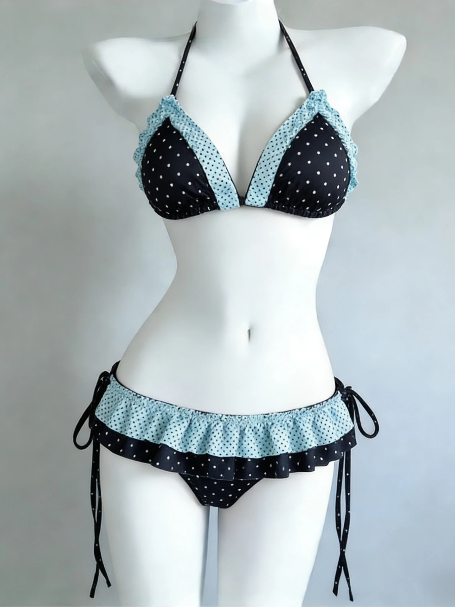 Fairy Sweet Hochgeschnittenes 4-teiliges Bikini-Set für Damen 2026 - Bedruckte Trendige Bademode Schicke Strand-Urlaubs-Sommer-Party-Mode Image