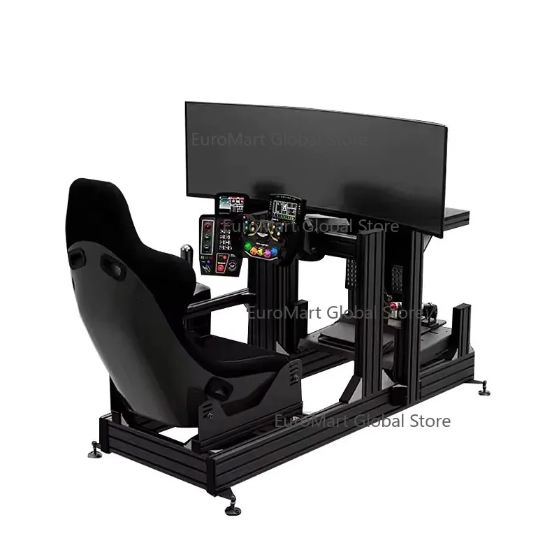 Racing Rig DD Selbstgebautes Rennsimulator-Cockpit Simulator-Fahrkabine für PS5 Sim-Racing-Cockpit aus Aluminium Image