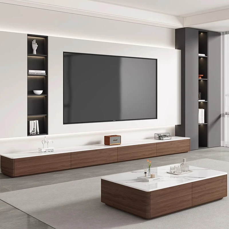 Meubles TV Esthétiques pour Salon, Style Rétro Mid-Century Minimaliste, Supports TV Universels, Design Nordique, Meubles pour Téléviseurs, Mobilier de Maison