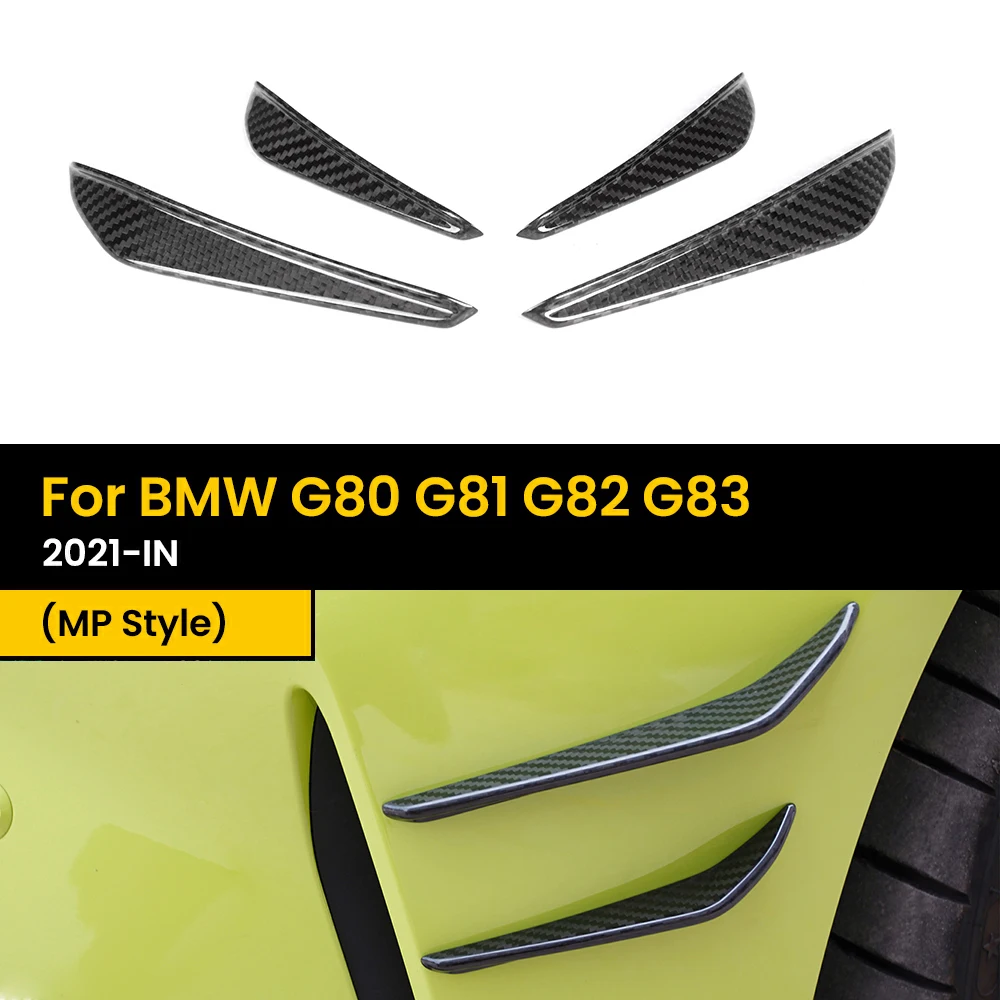 Real Dry Carbon Fiber Front Canard für BMW G80 G81 G82 G83 MP Style 2021-IN 4 Teile/satz Image