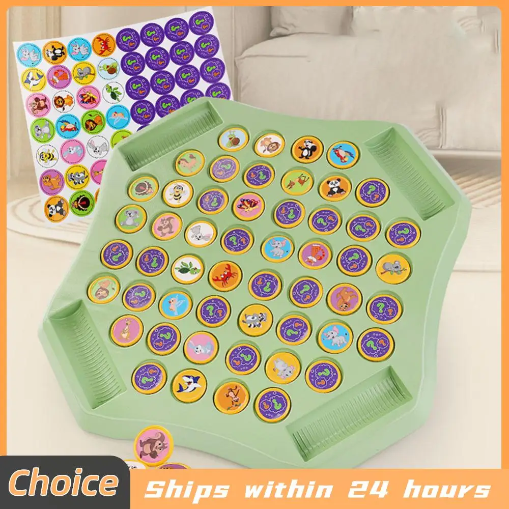 Flip Chess Klassisches Strategie-Brettspiel Lernspiel Gedächtnis-Matching-Schachspiel Flip To Win Gedächtnisspiel Partyspielzeug für die Familie Image