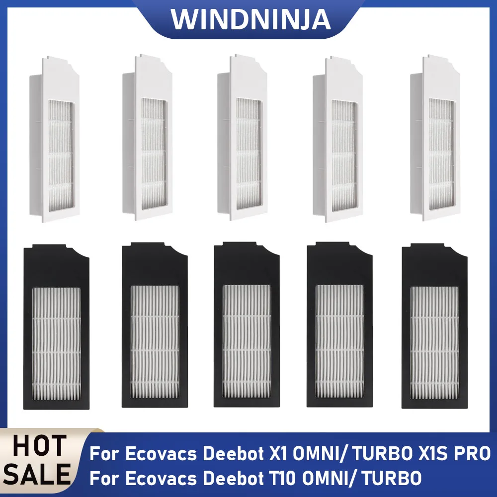 Filterteile für Ecovacs Deebot X1S PRO/T10 OMNI/T10 TURBO/X1 OMNI/X1 TURBO, mehrschichtiges Ersatzzubehör mit starker Adsorption Image