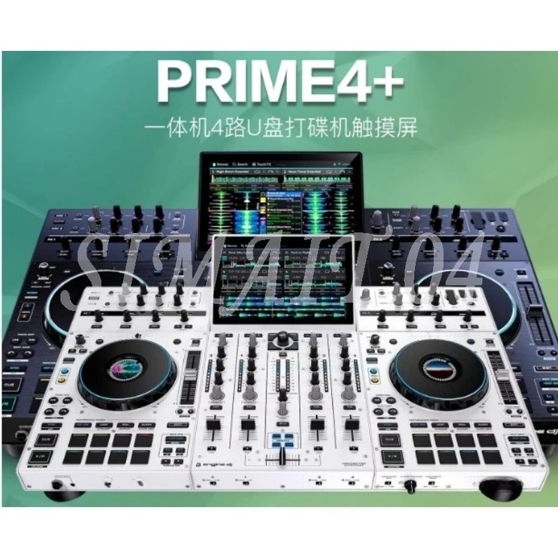 Mit Vertrauen Neues Denon Prime 4 4-Deck Standalone-DJ-Controller-System mit 10-Zoll-Touchscreen Image