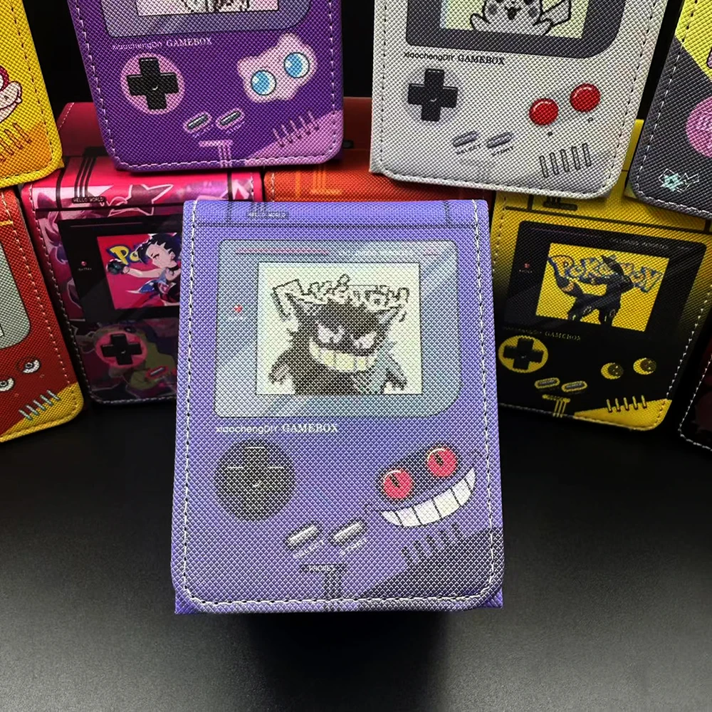Diy Ptcg Sammlung Karte Pokemon Gengar Lagerung Box Retro Pixel GB Spiel Control Modell Karte Lagerung Box Geschenk spielzeug Image