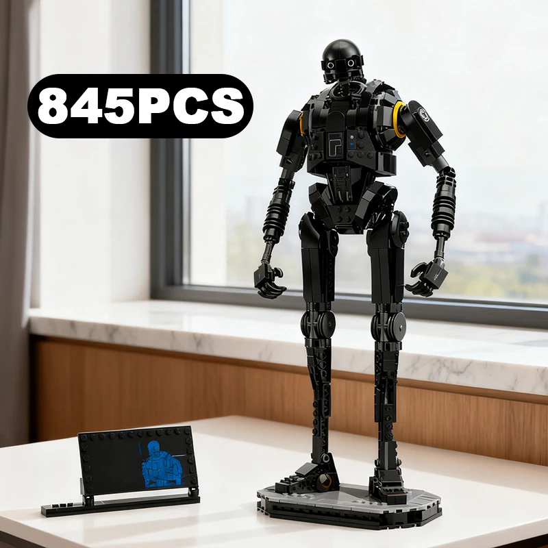 845PCS AUF LAGER K-2SO Sicherheit Roboter Bausteine Raum Schlacht Sicherheit Droid Modell Montieren Ziegel Spielzeug Geschenk Für Kind junge Erwachsene Image