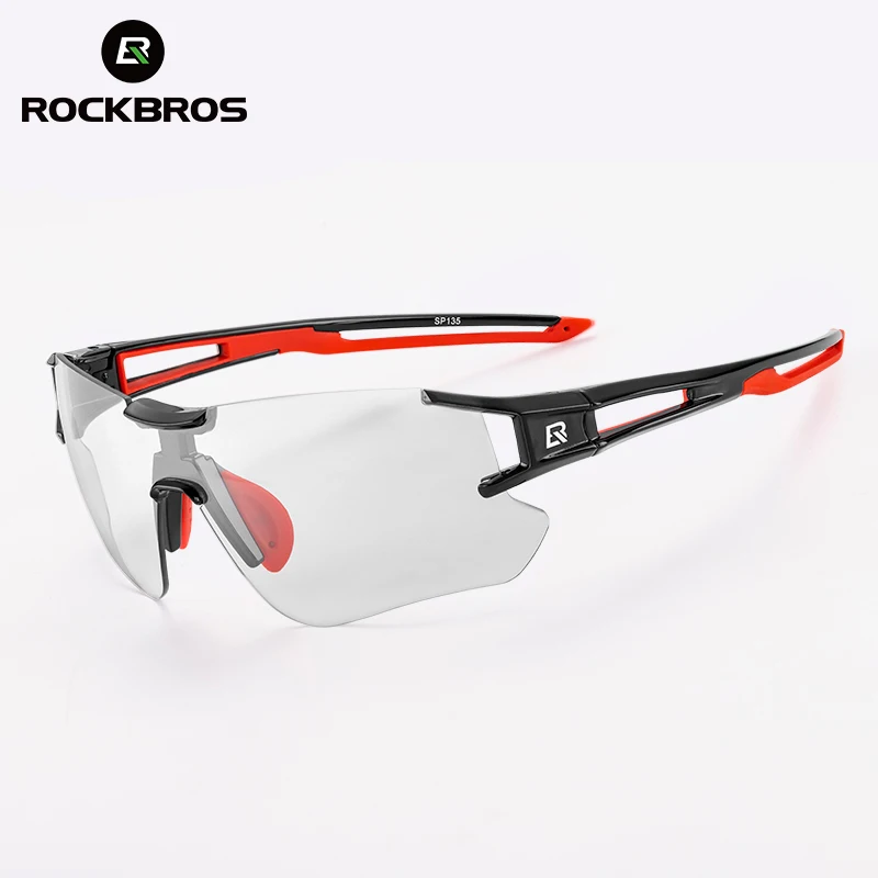 ROCKBROS Radfahren Photochrome Brille UV400 Sport Sonnenbrille Fahrrad Herren Im Freien Rahmenlose Brille Technische Brillen Image