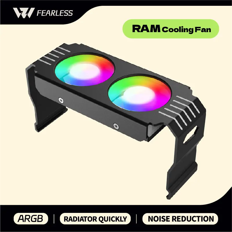 Devil's Eye ARGB-Speicherkühler für DDR4/DDR5 D50 Speicherkühlkörper 1000–4500 U/min RAM-Kühlkörper Kühler PC-Speicherkühlung Kühler Image