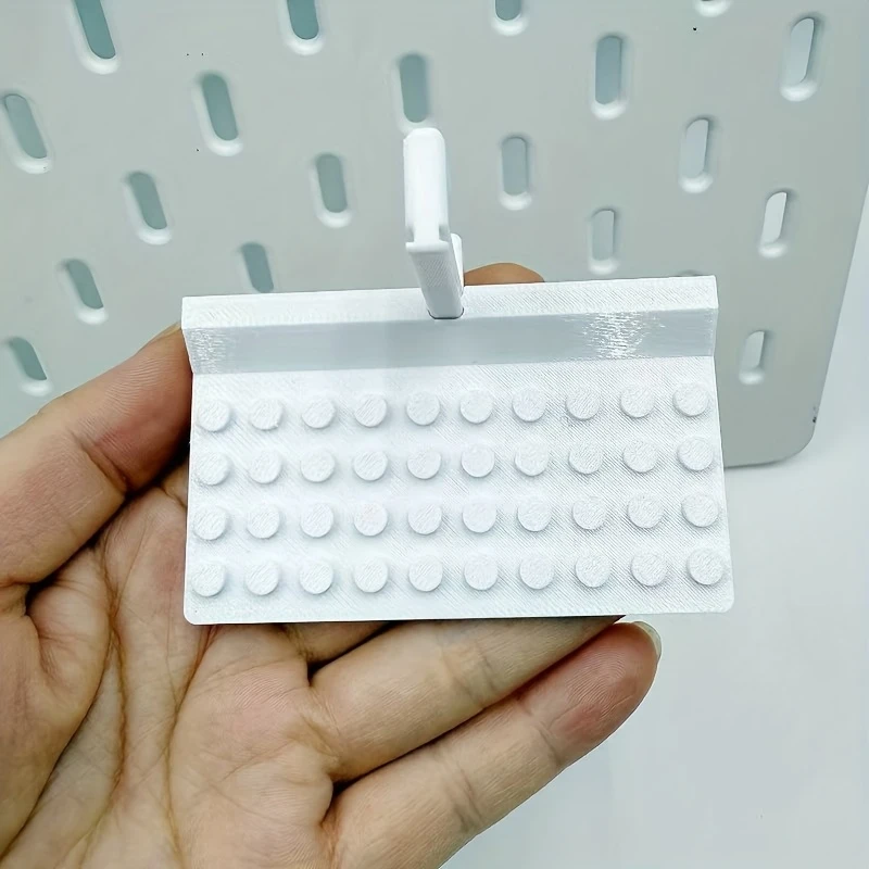 Mini-Baustein-Puppen-Displayhalterung, Wandblock-Puppen-Dekorationsständer für Arbeitszimmer, Werkbänke und Spielzimmer