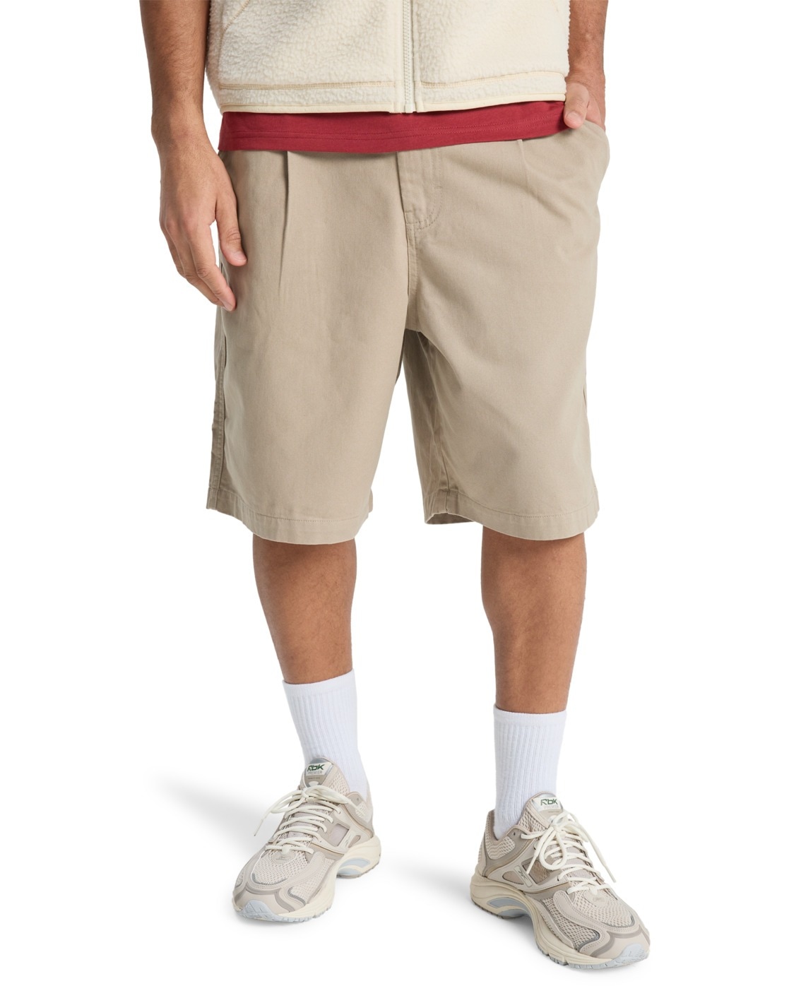 Shorts QUIKSILVER "Urban Chill 22", Herren, Gr. S, seneca rock, Obermaterial: 100% Walkfrottier;, Hosen Shorts