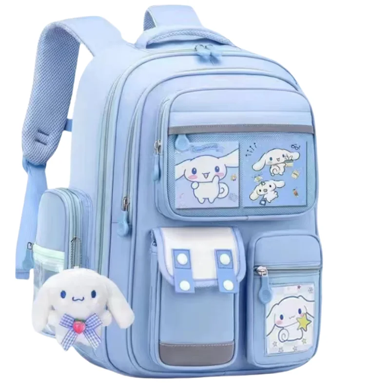 Sanrio cannelle mélodie Kuromi sac d'école pour enfants grande capacité mignon dessin animé polyvalent sac à dos étudiant étude sac d'école cadeau