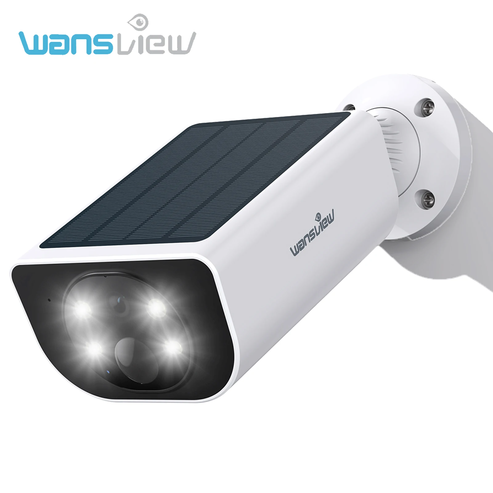 Wansview Outdoor Wireless WIFI Kamera 3MP Batterie Solar Sicherheit Kamera Flutlicht Farbe Nachtsicht Lokalen Alarm Ai Erkennung Image