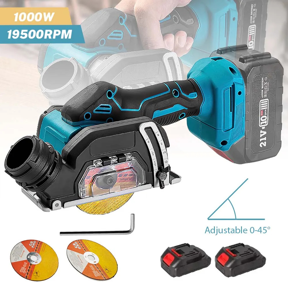 3 Zoll 1000 W bürstenlose Kreissäge, multifunktionales Schneidwerkzeug, tragbare kabellose elektrische Kettensäge für Makita 18 V Akku Image