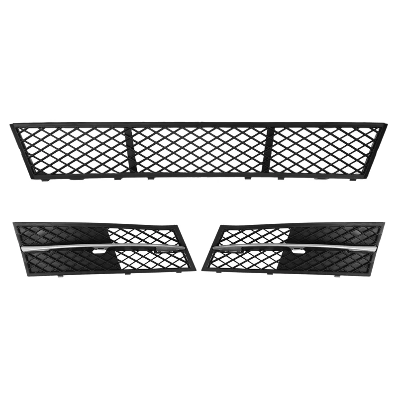 Auto Front Stoßstange Unteren Grill Set Mitte Links Rechts Für-BMW 5er F10 F11 10-13 51117200699 51117200700 51117285950 Image